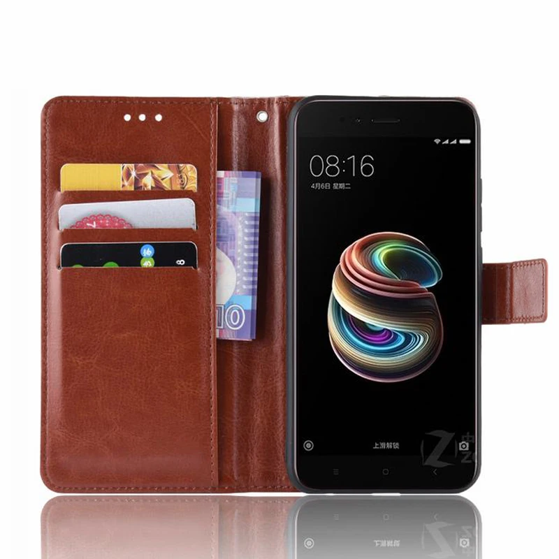 Чехол-бумажник для Xiaomi mi A1 чехол с магнитной застежкой роскошный винтажный простой кожаный чехол для телефона с подставкой на Xio mi 5X A 1 Coque