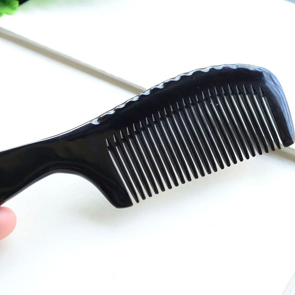 

Pure Anti-static Hair Loss Head Meridian Massage Wide-tooth Natural Horn Hair Health Care Comb