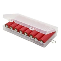 8 x 18650 batteries case 18650 power plastic nattery storage box bag holder hard case cover 18650 battery holder