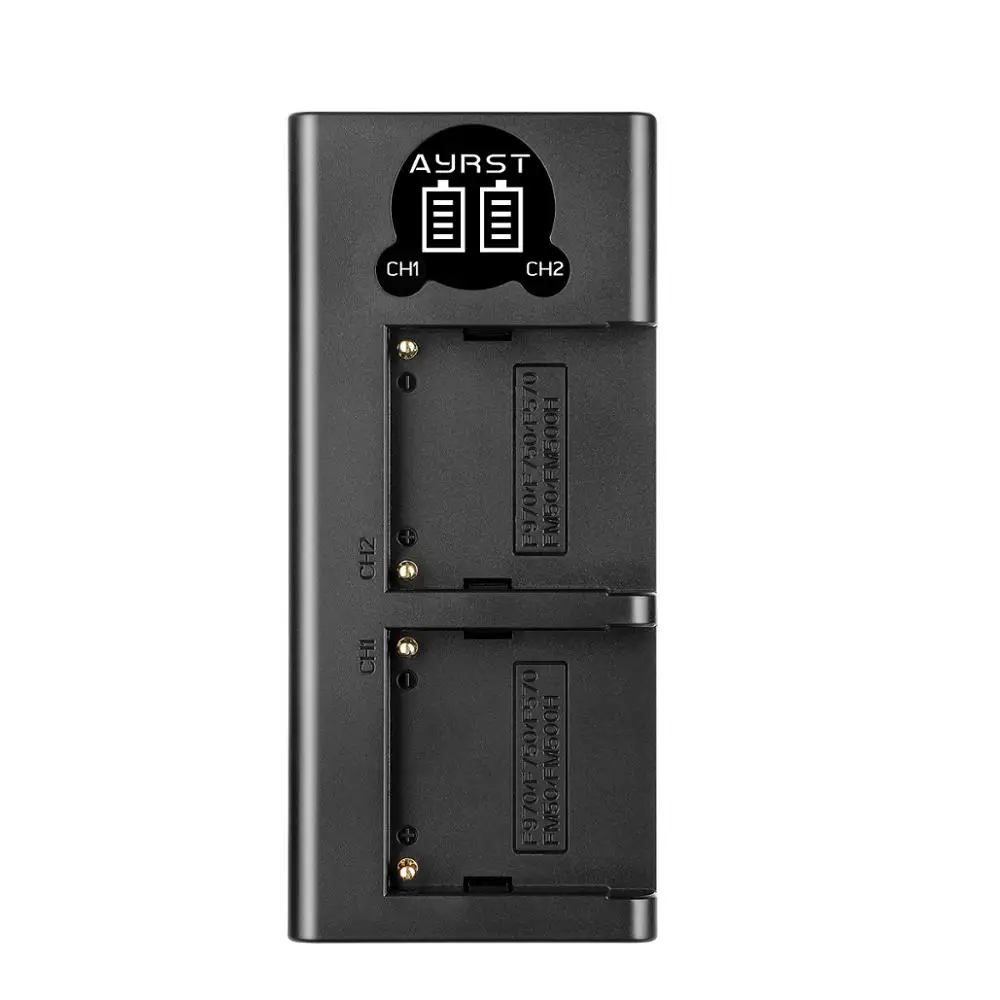 Фото 3200 мАч NP-F550 NP-F570 NP F550 аккумулятор для камеры + светодиодное зарядное устройство USB для Sony NP-F330 NP-F530 NP-F570 NP-F730 NP-F750 CCD-RV100 №4