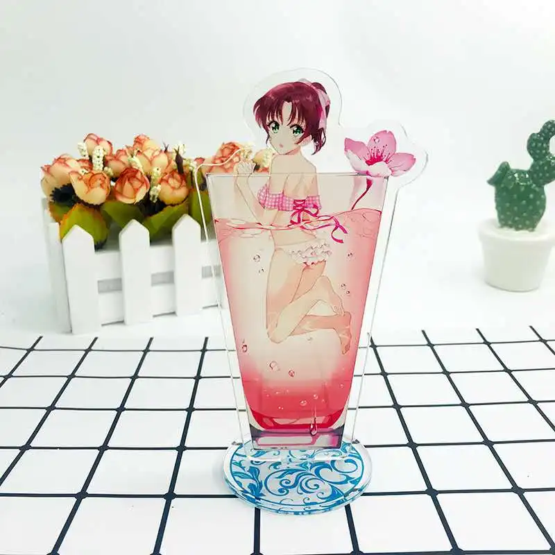 

Anime Detective Conan Acrylic Keychain 15cm Pendant Keyring Rachel Moore Anita Hailey Cartoon Ornament Decoration Standing Gift