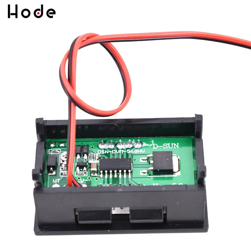 DIY Мини вольтметр тестер цифровой напряжения батарея постоянного тока 5 120 в