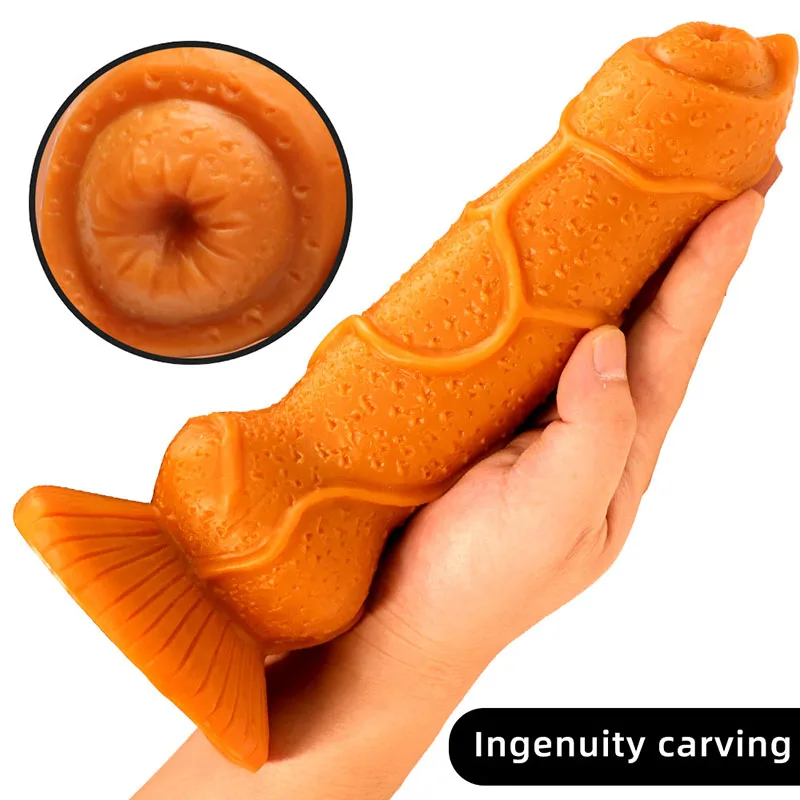 Новинка огромный большой фаллоимитатор Золотой мягкий силиконовый реалистичный