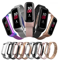 strap for samsung galaxy fit2 magnetic watch band bracelet wrist strap replacement metal stainless steel strap for sm r220