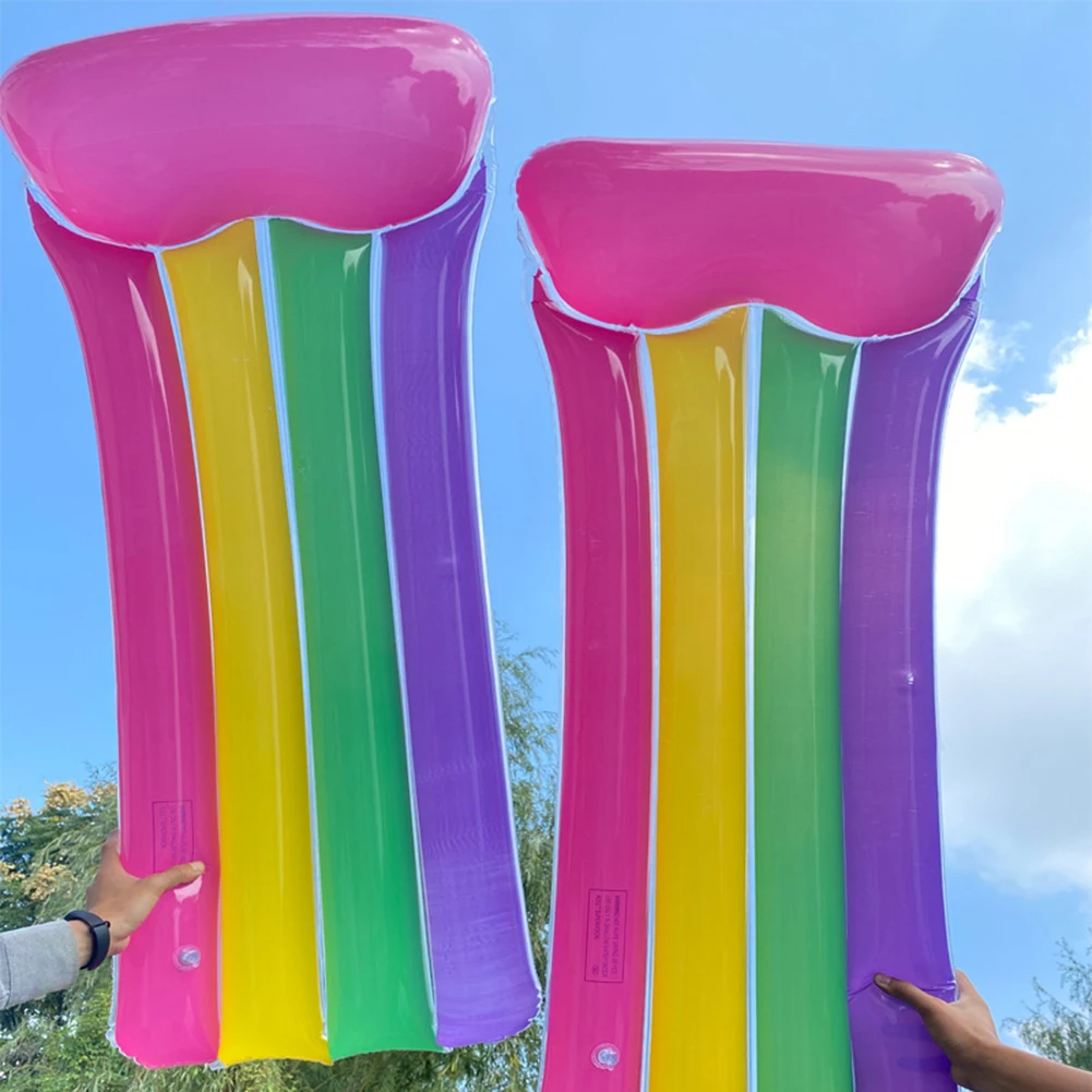 Надувной плавающий ряд Радужный плавательный бассейн плявечерние ПВХ плавающая