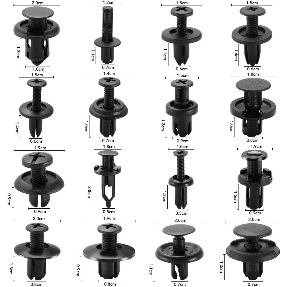 620 шт. разнообразные автомобильные крепежные зажимы фиксаторы заклепки для Seat Leon