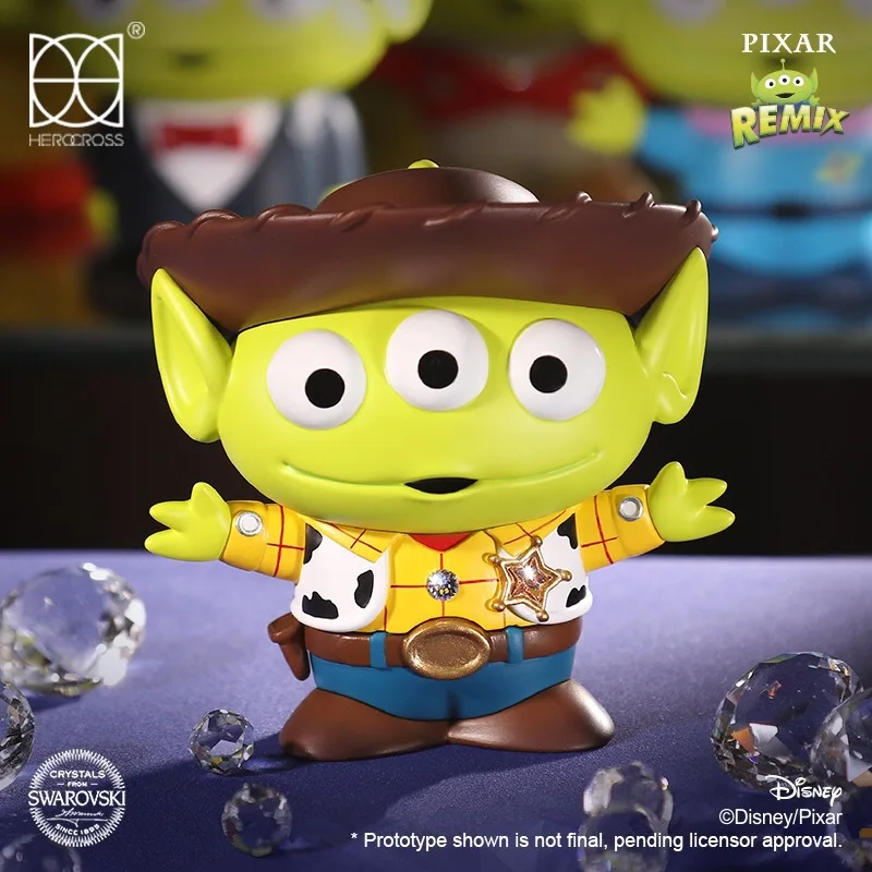 

Cute Blind Box Genuine Crystal Three-eyed Aberdeen Popular Toy Hand-made Computer Desktop Decoration Valentine's Day Gift