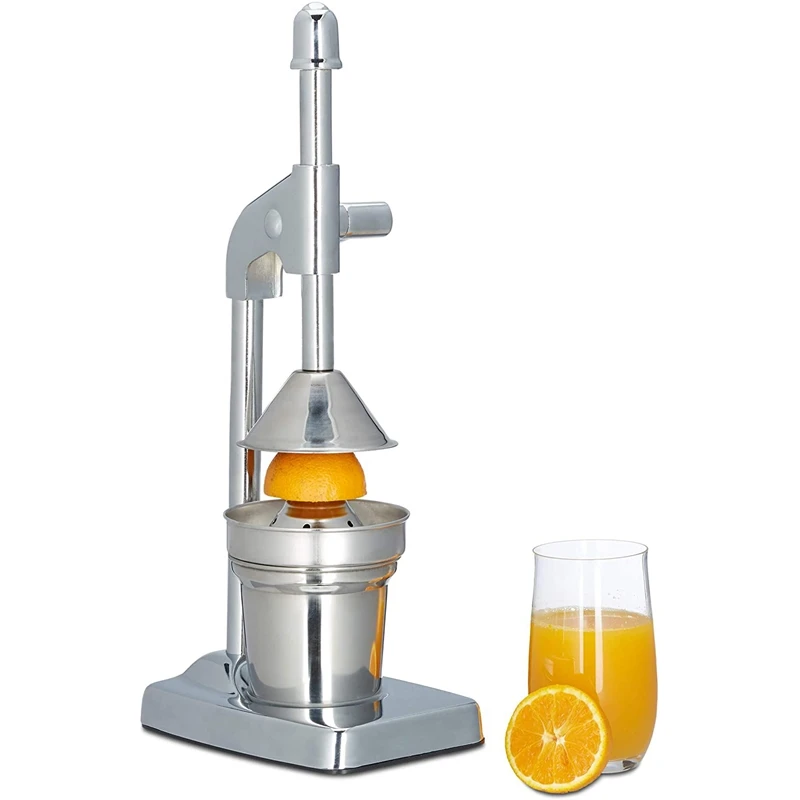 

Manual Juicer with Lever, Fruit Press for Oranges, Citrus, Lemon Squeezer Stainless Steel Fruit Juicer Handheld