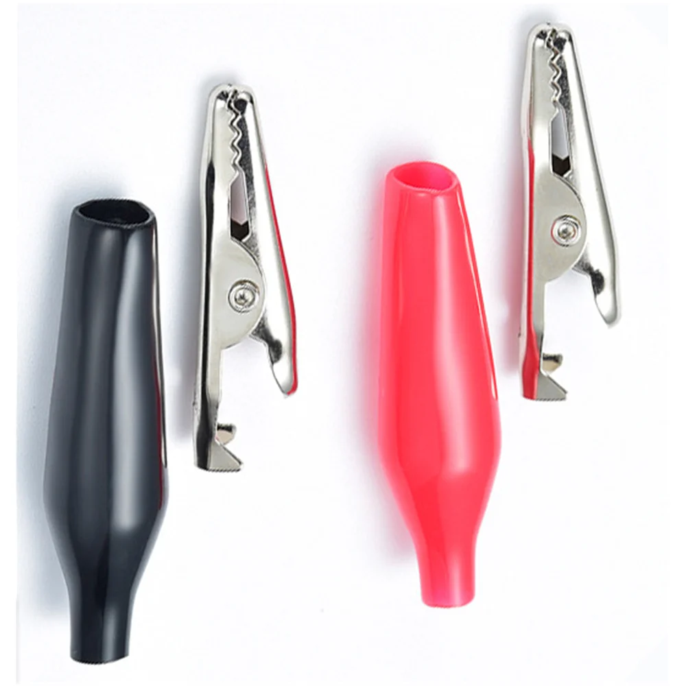 

10pcs28mm/35mm/45mmMetal Alligator Clip Crocodile Electrical Clamp Testing Probe Meter Black Red pinzas cocodrilo crocodile clip