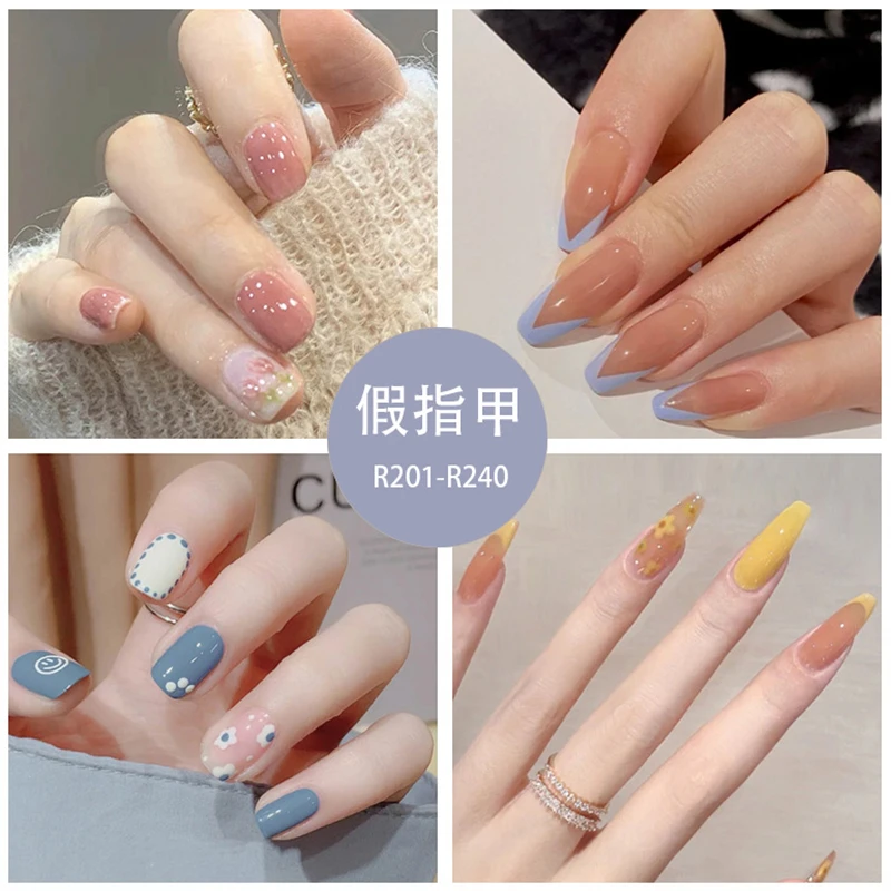 

Colorful Small Yellow Daisy Pattern Acrylic Fake Nails Tips Decorated Summer Sun Flower Nail Art Nail Extension False Nail Art