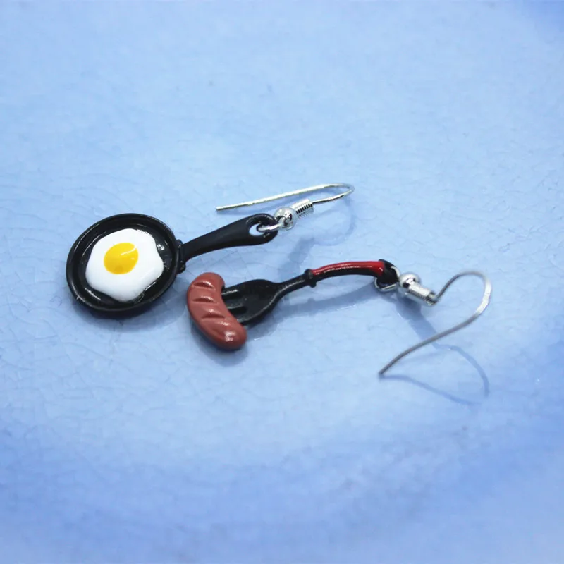 Серьги с эмалью для женщин забавные креативные эмалированные серьги в виде