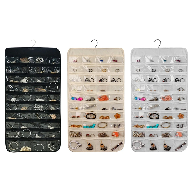 Подвесной органайзер для ювелирных изделий двусторонний небольшой предмет