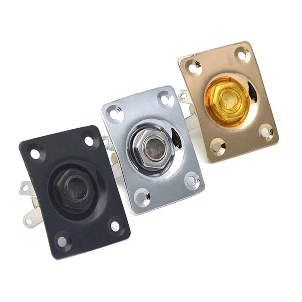 

Square Style Jack Plate Guitar Bass Jack 1/4 Output Input jack socket For Electric Guitar Parts & Accessories