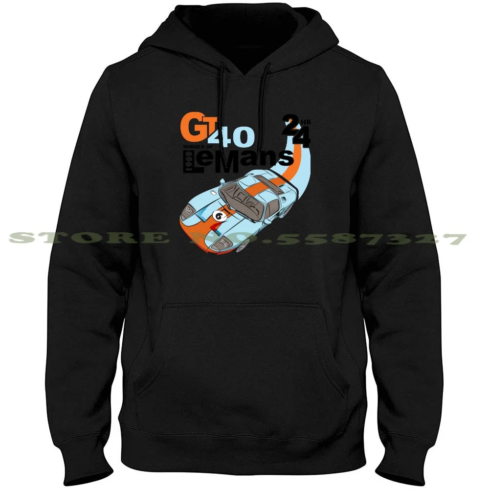 

New Classic Ford Gt40 T-Shirt Streetwear Sport Hoodie Sweatshirt New Mens Sign Vintage Motorsport Racing Car Le Mans Race Track