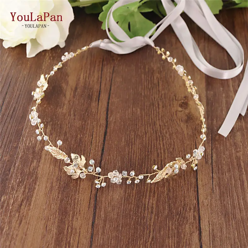 Gray ribbon YouLaPan SH122 золотой свадебный пояс с Золотые листья кристаллы для свадебного платья Пояс Горный Хрусталь Пояс Свадебные аксессуары пояс невесты - Цвет: Gray ribbon