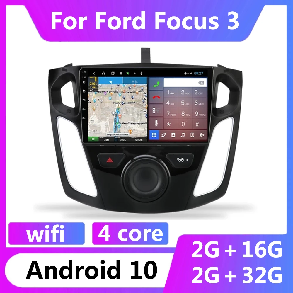 

For Ford Focus 3 Mk 3 2012 - 2017 Car Radio Multimedia Video Player Navigation stereo GPS Android 10 No 2din 2 din dvd