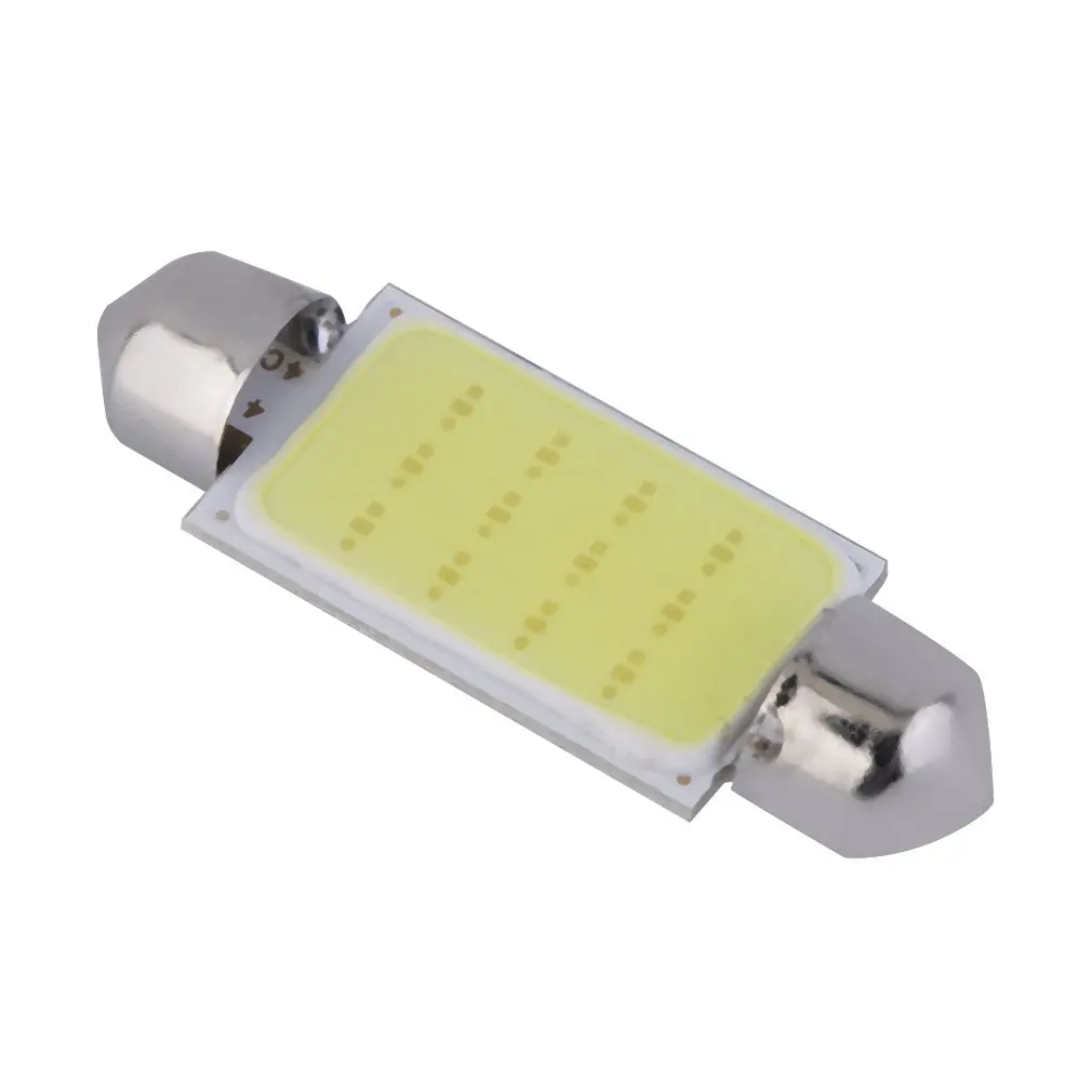 

2pcs/10pcs White 42MM Festoon COB 12 LED Map/Dome Interior Light Bulbs