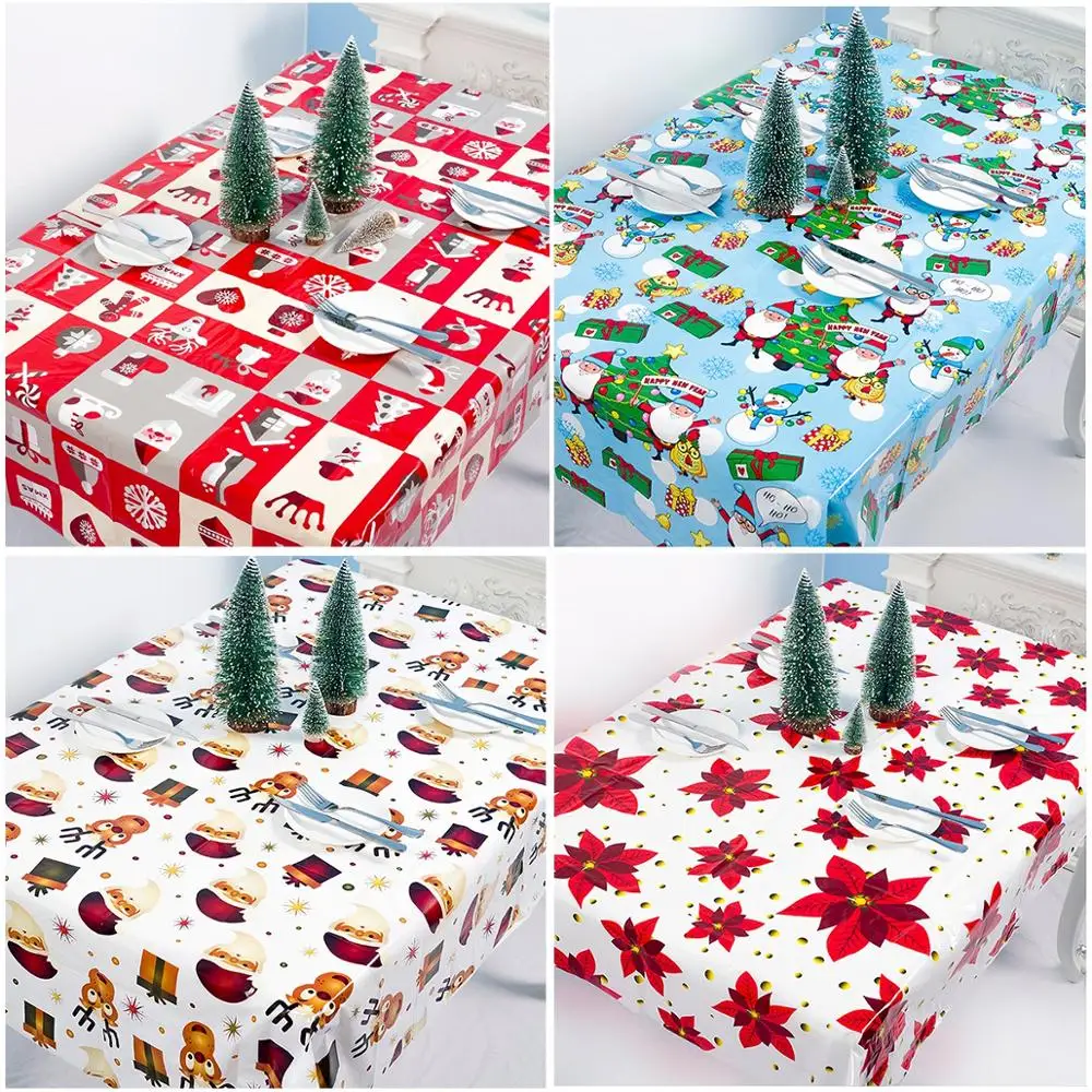 Скатерть из ПВХ Noel, Рождественский Декор для дома, декор стола Noel, подарок на Рождество, товары, украшение на год