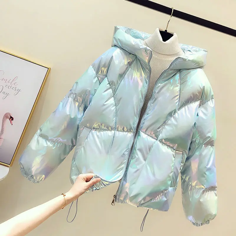 Autumn and Winter Korean Version 2020 New Fashion Colorful Loose Thickened Women's Cotton-padded Jacket Bread Suit | Женская одежда
