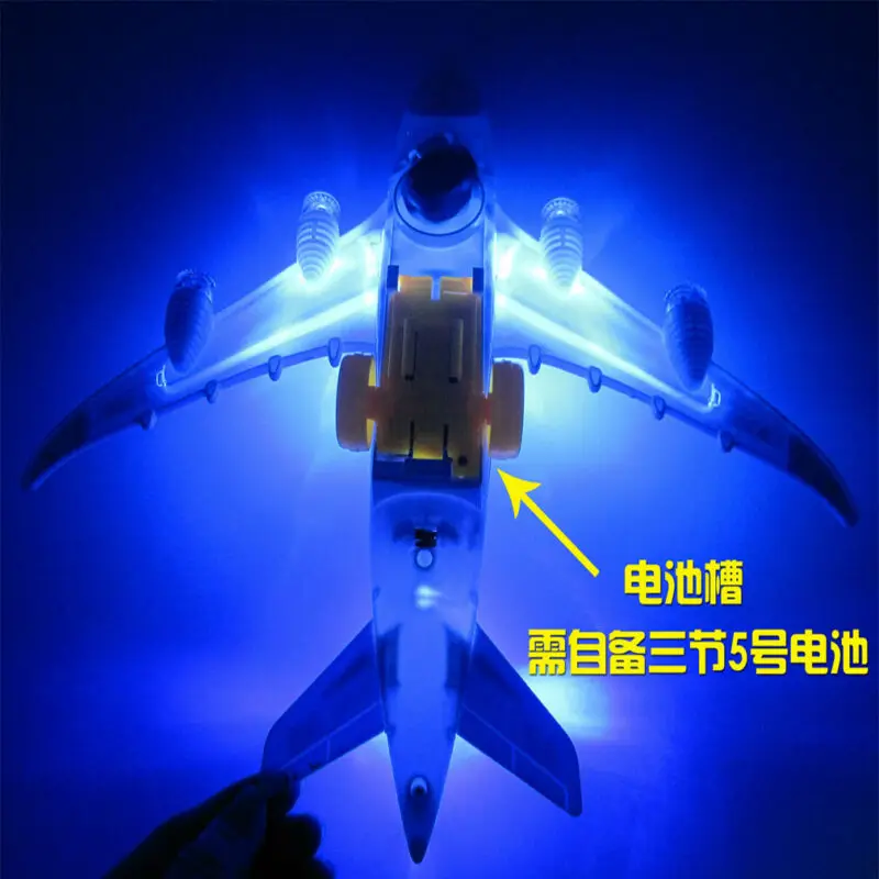 Игрушечный самолёт A380 детский с подсветкой и звуком игрушка самолеты | Игрушки