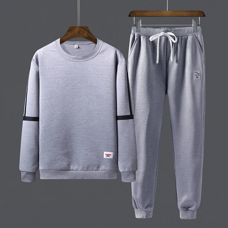 

Men Tracksuits 2020 Spring Casual Mens Set Outwear Sweatshirts Sweartpants Two Piece Set Male Breathable Sweat Suits Man Fashion