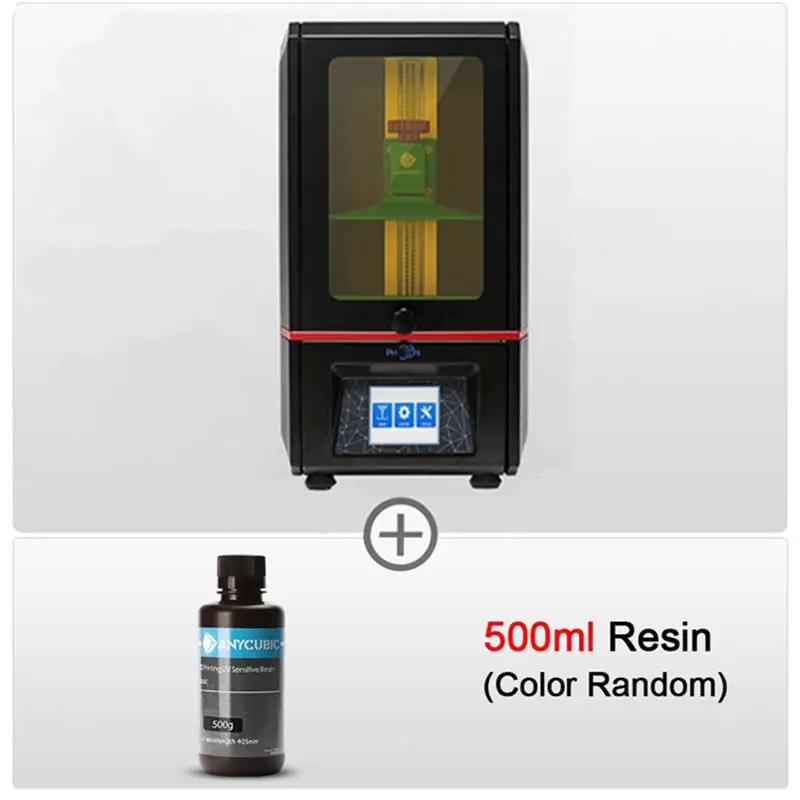 Photon add 500ml Anycubic Фотон SLA 3d Принтер lcd 405nm УФ свет-отверждения рабочего стола офлайн печать impressora 3d Смола 3d Принтер Комплект impresora 3d - Цвет: Photon add 500ml