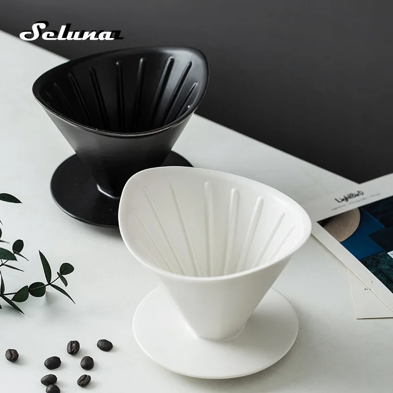 Керамическая капельная ручная Кофеварка Seluna в японском стиле с 2 чашками фильтр