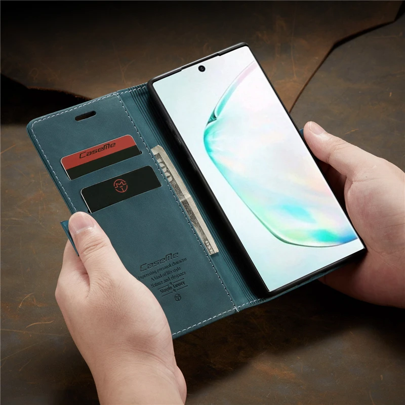 Note10 чехол для samsung Galaxy Note 10 Plus кожаный чехол держатель для карт книжка откидная крышка для Galaxy samsung Note 10 Pro кошелек Чехол