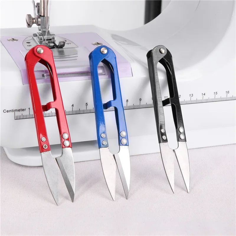 

Multicolor Embroidery And Sewing Scissors Fabric Trimming Sewing Scissors Clothing Tailor U-cut Head Shear DIY Supplies
