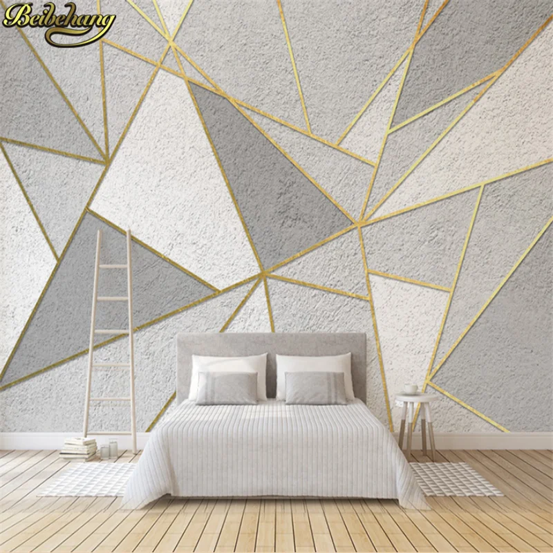 

beibehang custom wallpaper landscape background papel de parede 3D Nordic minimalistic personality abstract geometric wall paper