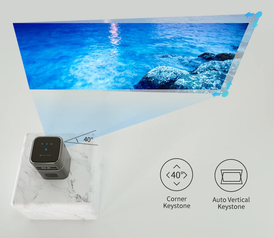 WZATCO A8 DLP проектор Смарт Android 9 1 5G Поддержка Wi Fi 1080P Full HD с разрешением 4K светодиодный