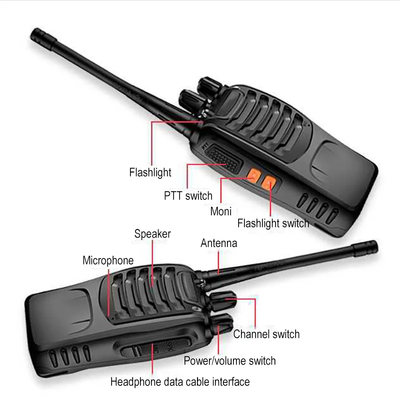 Профессии иди и болтай Walkie Talkie “иди и 5 Вт UHF приемно-передающая радиоустановка станции трансивера двухстороннее радио коммуникатор зарядка через usb для переносного приемо-передатчика