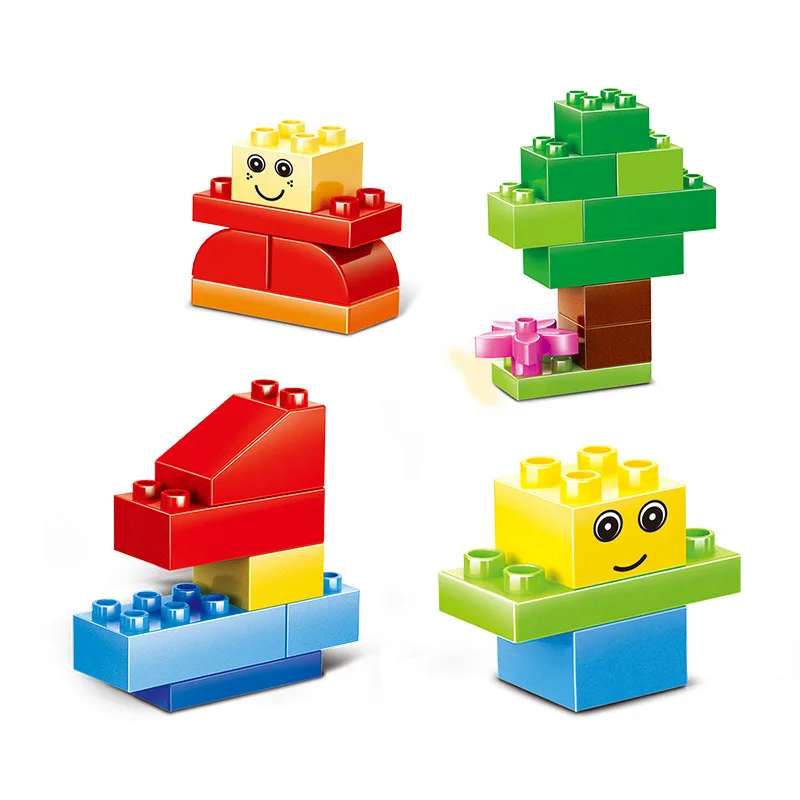 Блоки большого размера набор Город DIY творческие кирпичи игрушки Детский