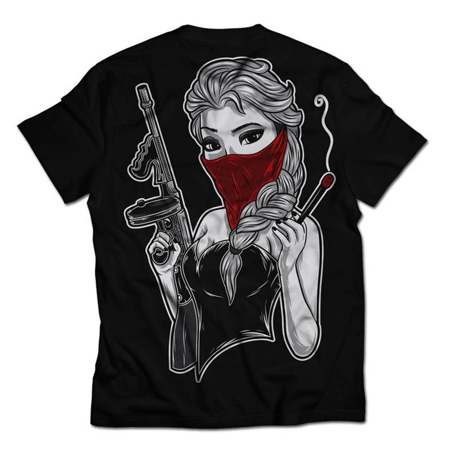 Холодная Гангстер Снежная принцесса машина пистолет убивает мафию Мужская