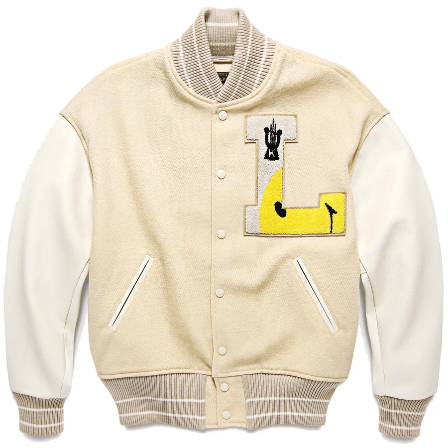 

Heavy Fabric KAPITAL Cardigan Baseball Jacket Men Women 1:1 Best Quality Coat Leather Sleeve Streetwear Jackets