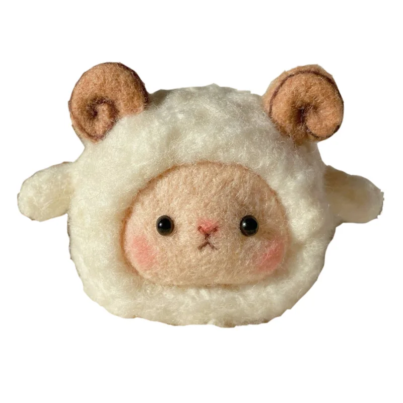 

Bear Wool Felt Kit Needle Felting Kit Animal Pet Doll for Needle Material Bag Pack for Women and Beginner Non Finished