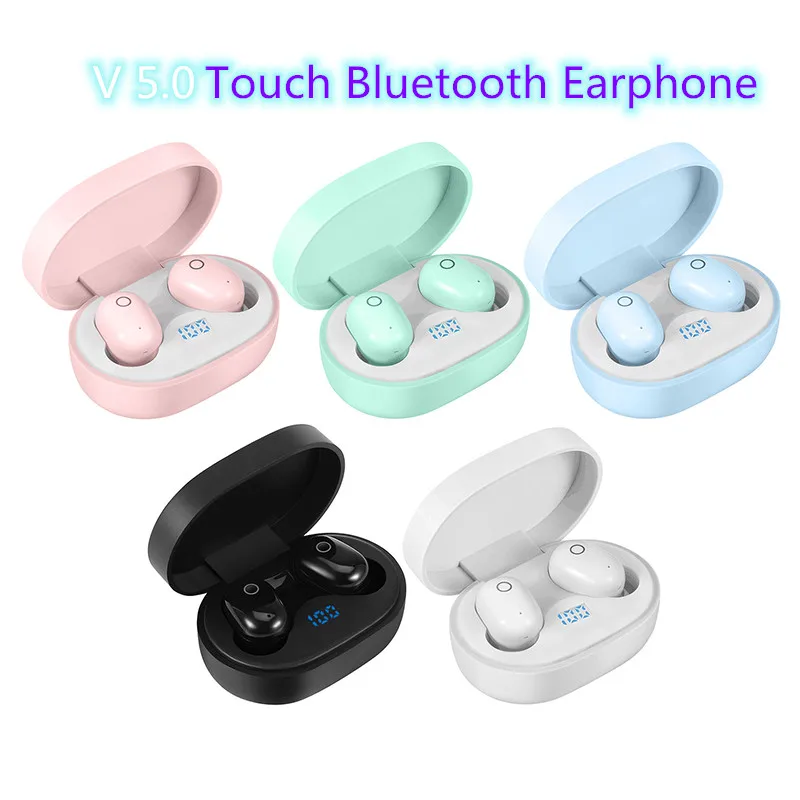 Беспроводные наушники с сенсорным управлением Bluetooth 5 0 мини гарнитура поддержкой