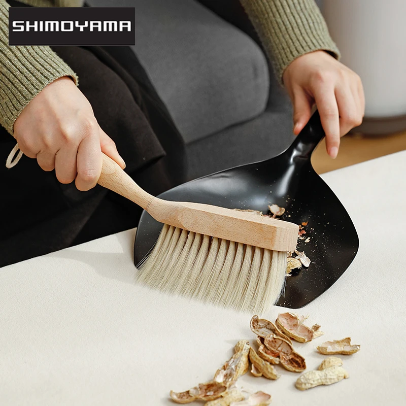 

SHIMOYAMA 2 Pcs/Set Brooms Dustpans Kit Mini Desktop Sweep Cleaning Shovel Combination Household Keyboard Table Small Broom