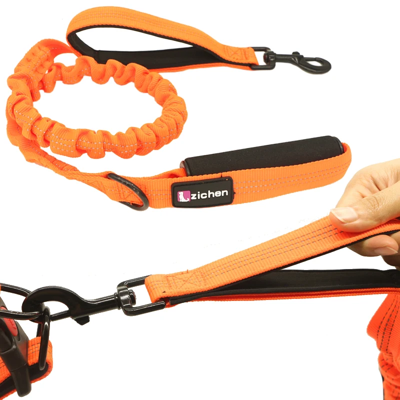 Набор поводков для собак светоотражающая Регулируемая буферная эластичная