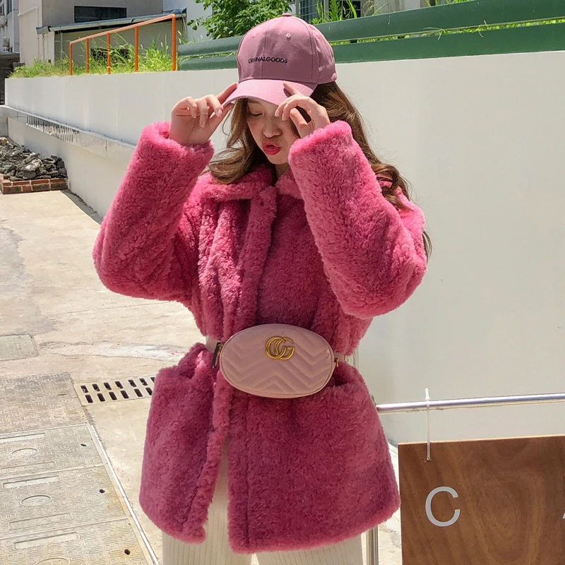 Brand Luxury Furry Lambswool Overcoats Women 2019 Winter Fashion Hot Sale Teddy Jacket Coat Fake Fur Long Warm Ovterwear Femme | Женская