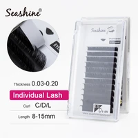 seashine eyelashes extension individual silk volume eyelash extensions premium handmade lashes natural soft false mink lash