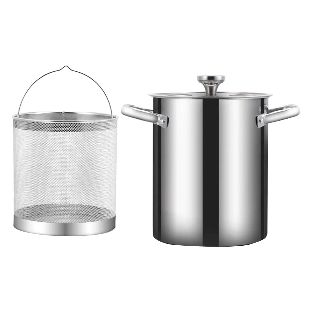 

1 Set of Tempura Frying Pot Japanese Style Deep Fryer Pan Simple Kitchen Supply