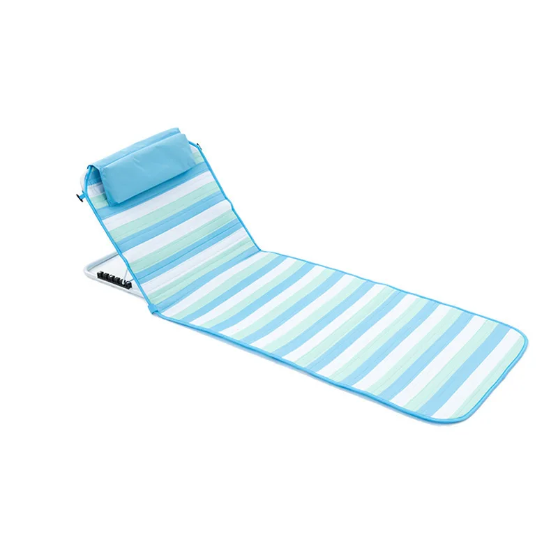 

Back beach chair portable folding Oxford cloth waterproof moisture proof metal skeleton camping outdoor summer tourism beach mat