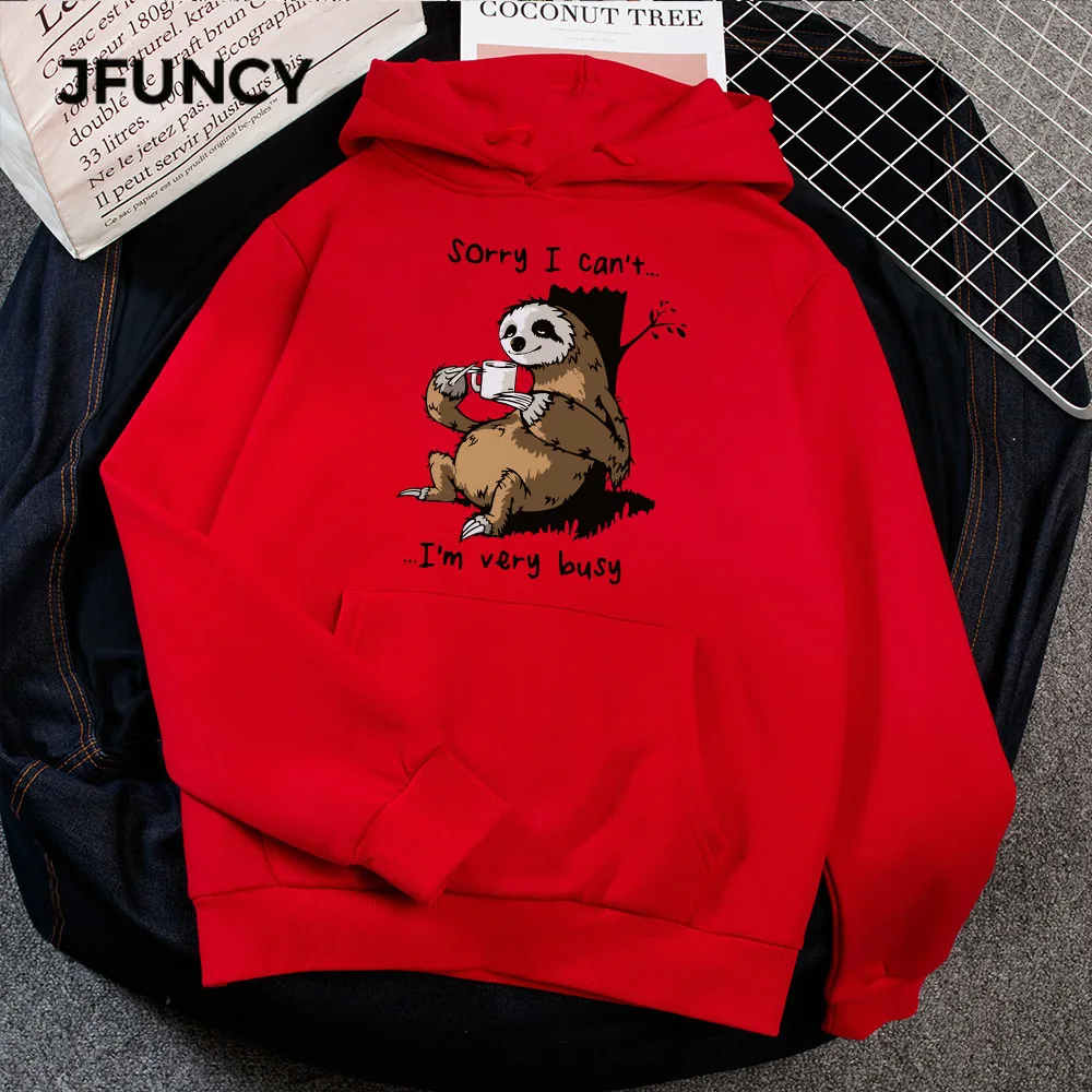 

JFUNCY Autumn Winter Women Thick Pullovers Casual Loose Coats Woman Long Sleeve Hooded Sweatshirt Printed Fleece Sportswear