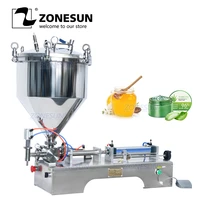 zonesun zs gtp1 pressurized paste filling machine for viscous liquid honey sauce cosmetic gel cream food beverage machinery