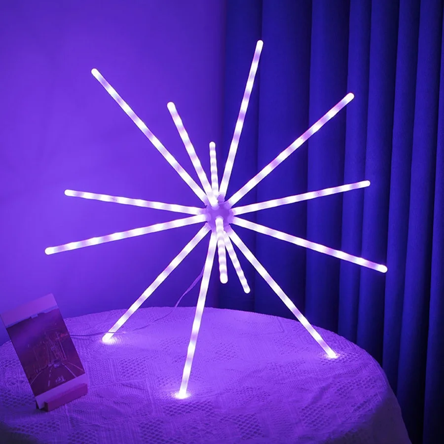 

Thrisdar RGB Changeable Firework Lights Outdoor Starburst String Lights 18 Mode With Remote Copper Wire Christmas Fairy Light