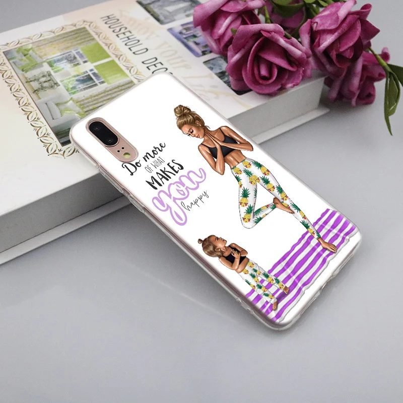 Мягкий силиконовый чехол для мамы, девочки и мальчика, для huawei P30 P20 P10 P9 P8 Lite P30 P20 Pro Mini P Smart Plus, Модный чехол