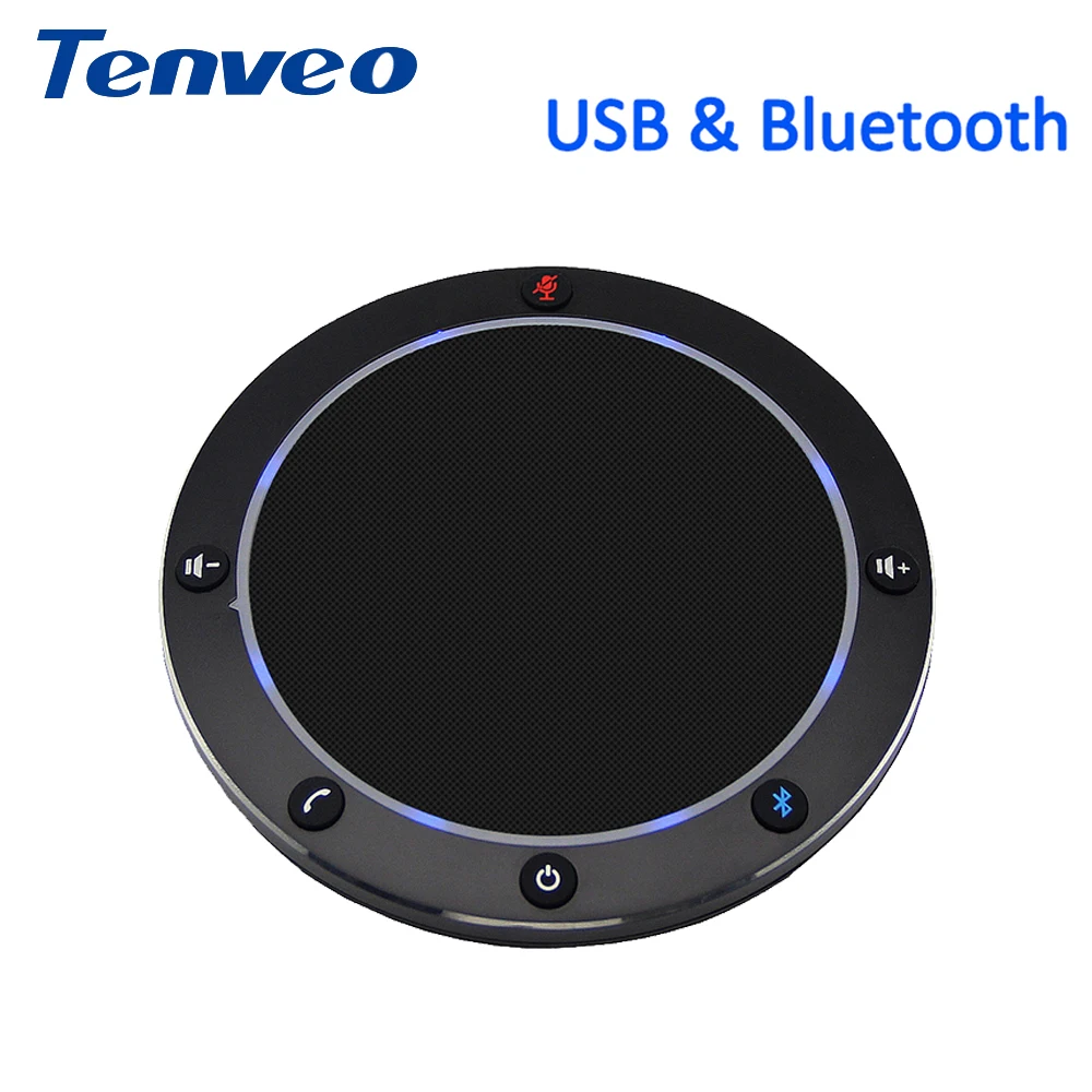 Tenveo NA100B Bluetooth USB Конференц-динамик телефон для VoIP софтфонов через ПК и мобильный телефон музыкальный динамик