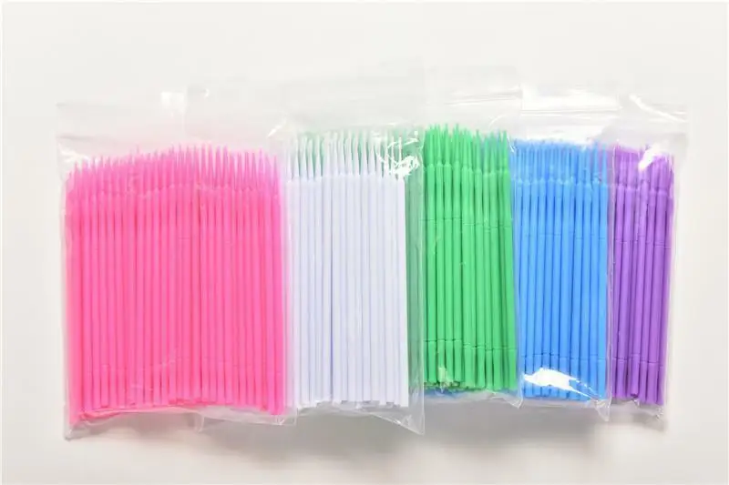 

100 шт., одноразовые кисти для удлинения ресниц