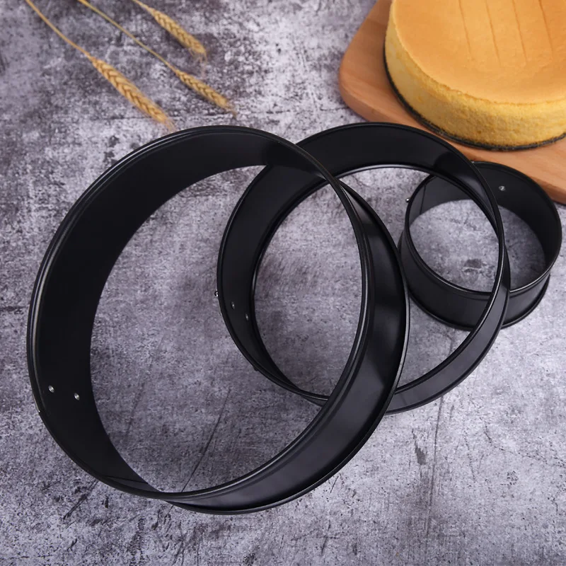 

4/7/8/10 Inch Carbon Steel Kitchen Removable Bottom Mousse Cake Mold Round Bottom Cake Tool Baking Mould Kitchen Accessories